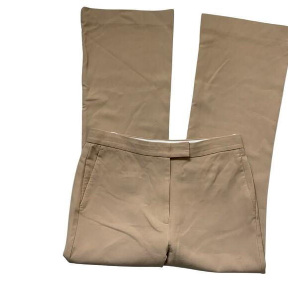 Ann Taylor Chino Pants Women 8 Flat Front Stretch Performance Golf Golfer Preppy - Picture 5 of 9